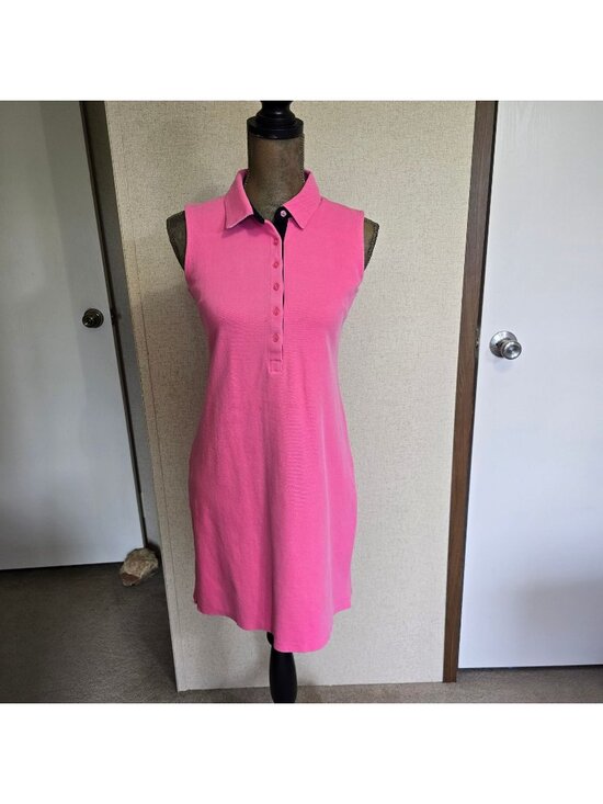 Talbots Dresses & Skirts - Talbots Womens Small Sleeveless Collared Pink Polo Dress Casual Sporty